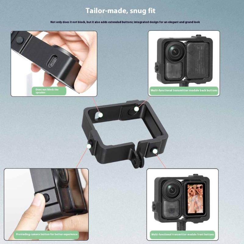 Protective Case For Action Cameras Lightweight Frame Boarder With Accessory Mounts For Outdoor Photography