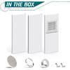 Dryer Vent Window Kit,4" Adjustable Window Vent Kit with Outdoor Dryer Vent Cover