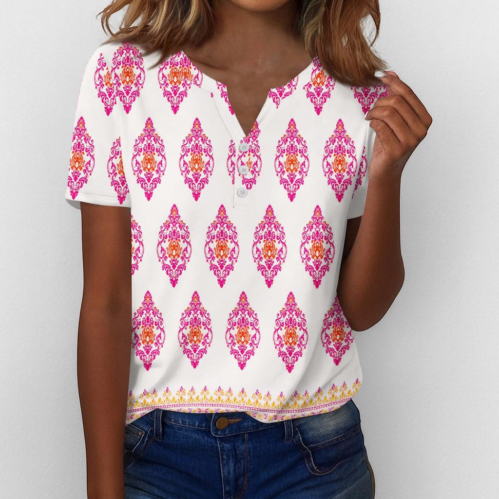 Summer Tops For Women Button Down Blouses For Women Dressy Casual V Neck T Shirts