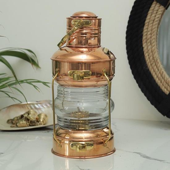 Brass Kerosene Lantern  Nautical Maritime Decor