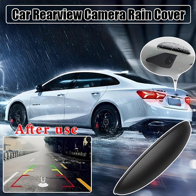 Car Rearview Camera Rain Shield Heavy-Duty ABS Waterproof Windproof Cover with Wide Base Design Compatible with SUV Sedan Truck