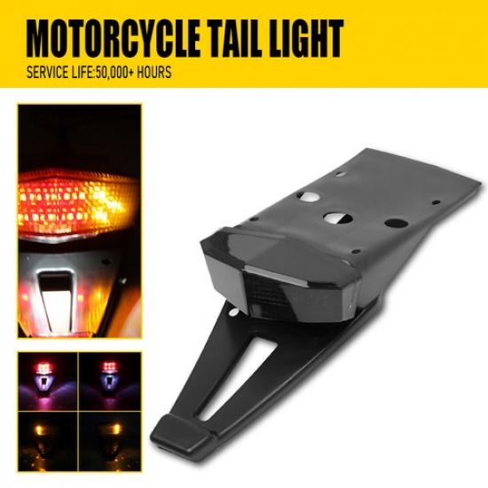 

Universal Enduro Dirt Bike LED Rear Fender Brake Tail Light Turn Signal Off-road