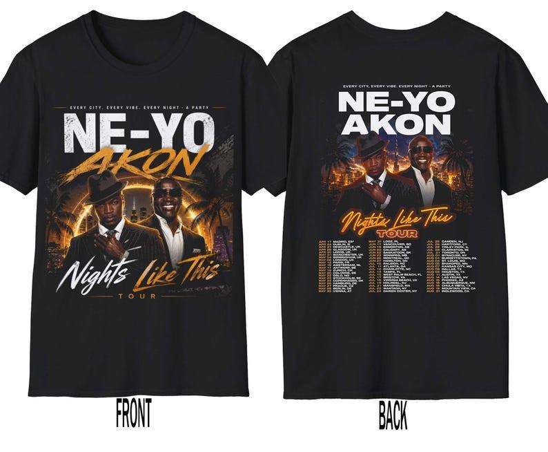 NE-YO Akon tour 2026 T-Shirt, Youthshirt