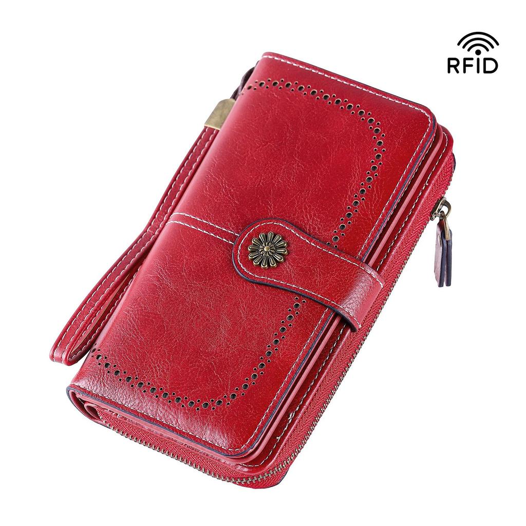 Retro Multi Functional Large Capacity Long Women's Wallet Wallet Wallet Handbag