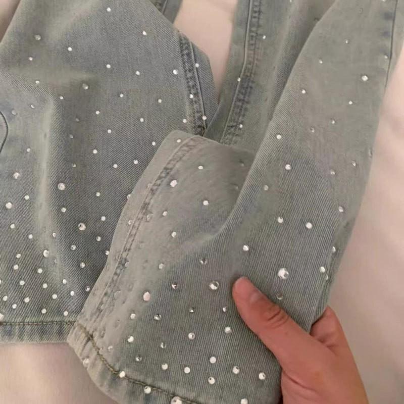 High Waist Wide Leg Jeans Women Plus Size Light Wash Loose Fit Straight Trousers