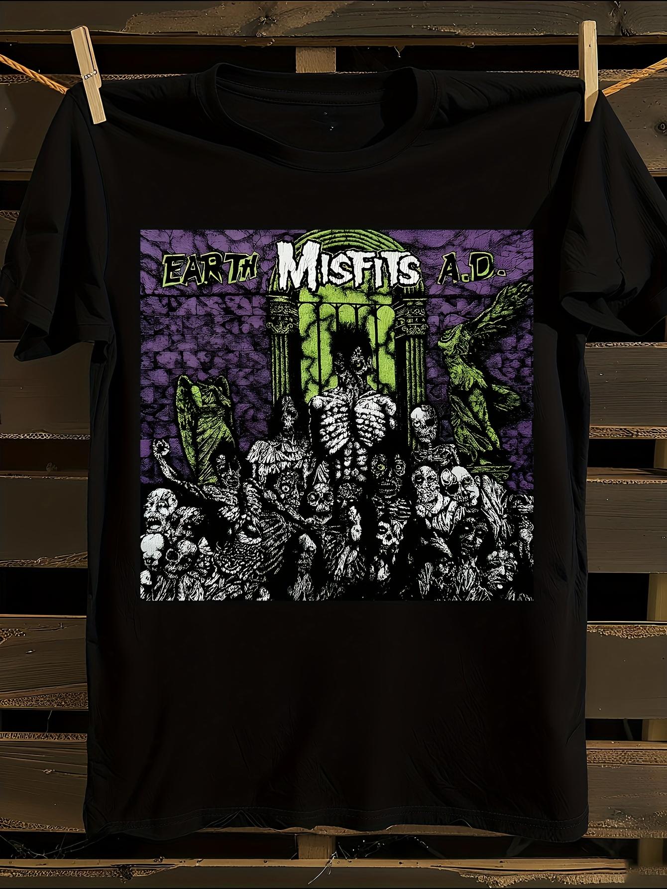 Misfits Earth AD Rock Band Graphic Tshirt S