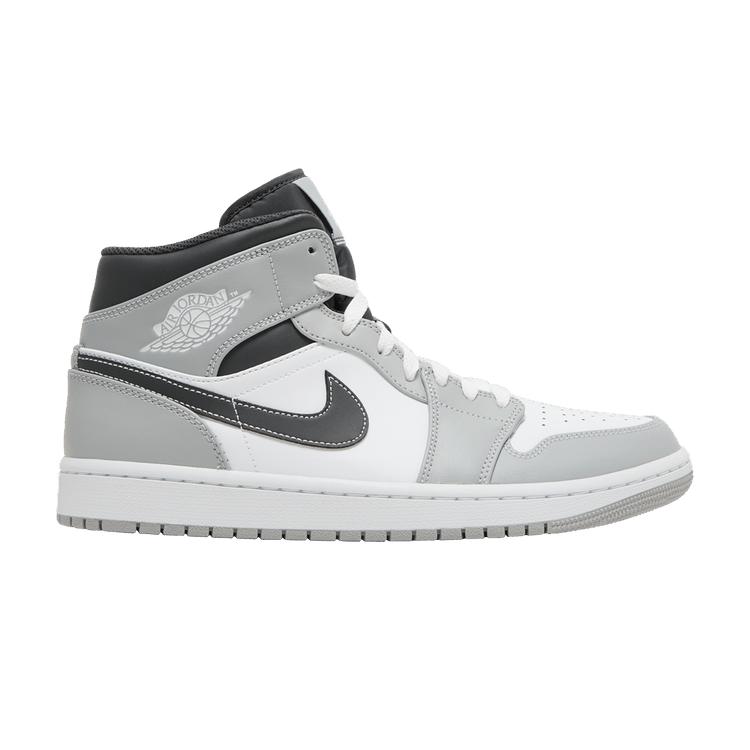 Jordan 1 Mid светло-серый дымчатый антрацит 44