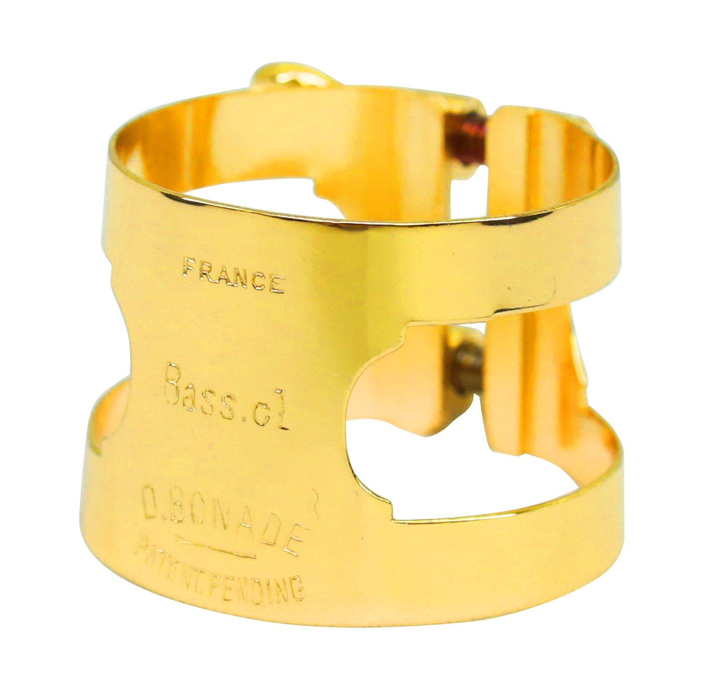 

Bonnard Bass Clarinet Ligature Correct Tightening Gold Plated Finish (2253G)