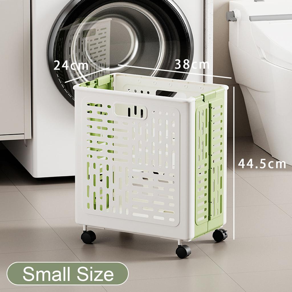 Foldable Laundry Organizer Basket hamper with casters for Washing Clothes Organizer Toy Organizer Drawers