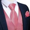 Silk Slim Waistcoat Dark Purple Paisley Wedding Vest Suit Tie Cufflinks Gift