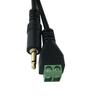 Quality 3.5mm TSMono to 2Pin Screw Terminal Audios Cable with Solderless Design for Easy Connection and Portability