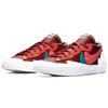 Nike KAWS x sacai x Blazer Low Team Red Unisex sportbačiai Hot-Lava White DM7901-600