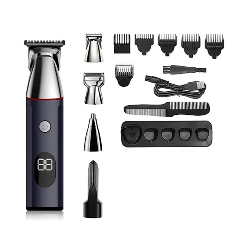 Hair Trimmer Beauty Trimmer Digital Display Multifunctional Hair Clipper Electric Hair Clipper Men's Hair Removal Device