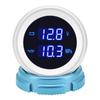 2" 52mm Oil Press+Voltmeter with Oil Pressure Sensor Blue LED Digital Voltage Volt Meter 2 in 1 Gauge for Racing Car Boat 12V24V