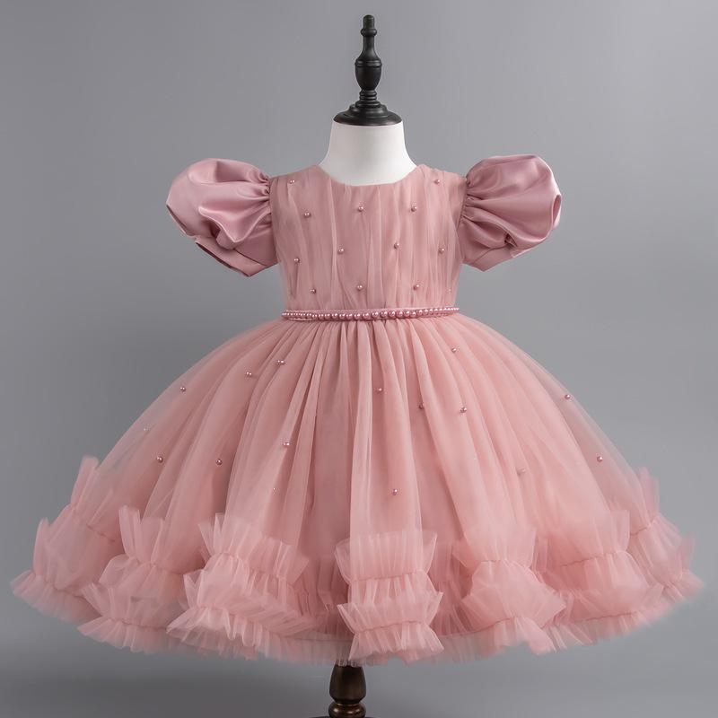 Baby Fluffy Summer Dress: Princess Skirt for Girls' Birthday, Banquet, or Performance.