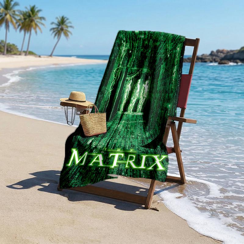 Matrix Fashion Beach Towel: Ideal for Summer Adventures Soft, absorbent and quick drying suitable for swimming and bathing