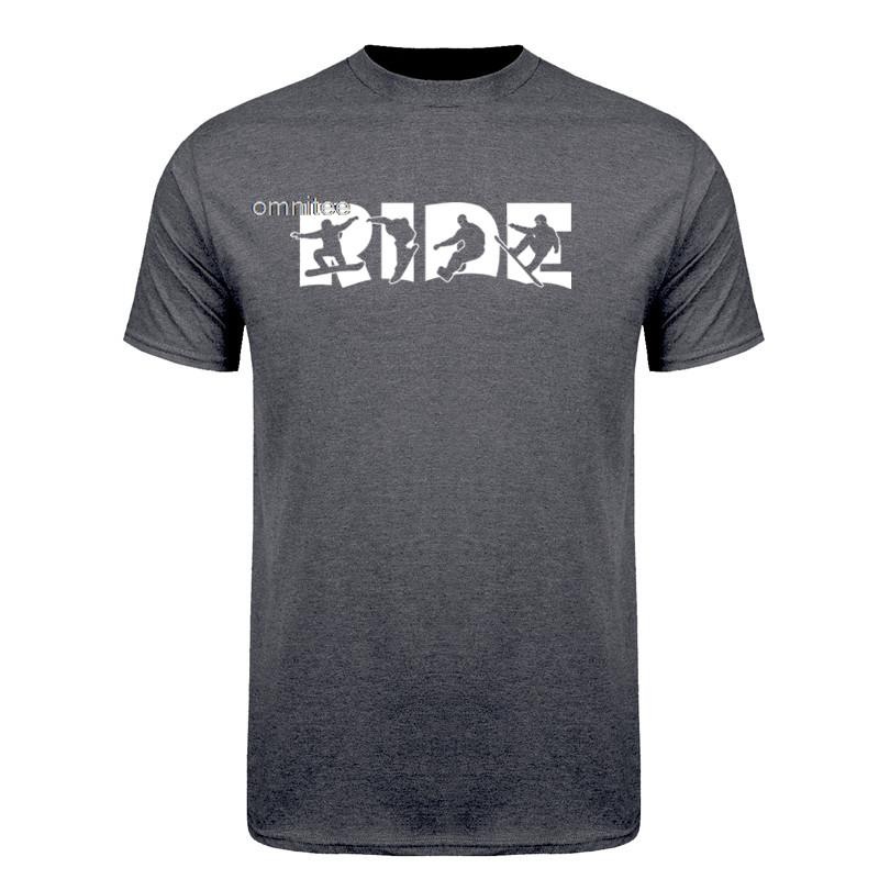 Ride Snowboard Tshirt Funny Snowboarding T Shirts Streetwear Short Sleeve Snowboarder Birthday Gift Summer Unisexs Clothing HJ039