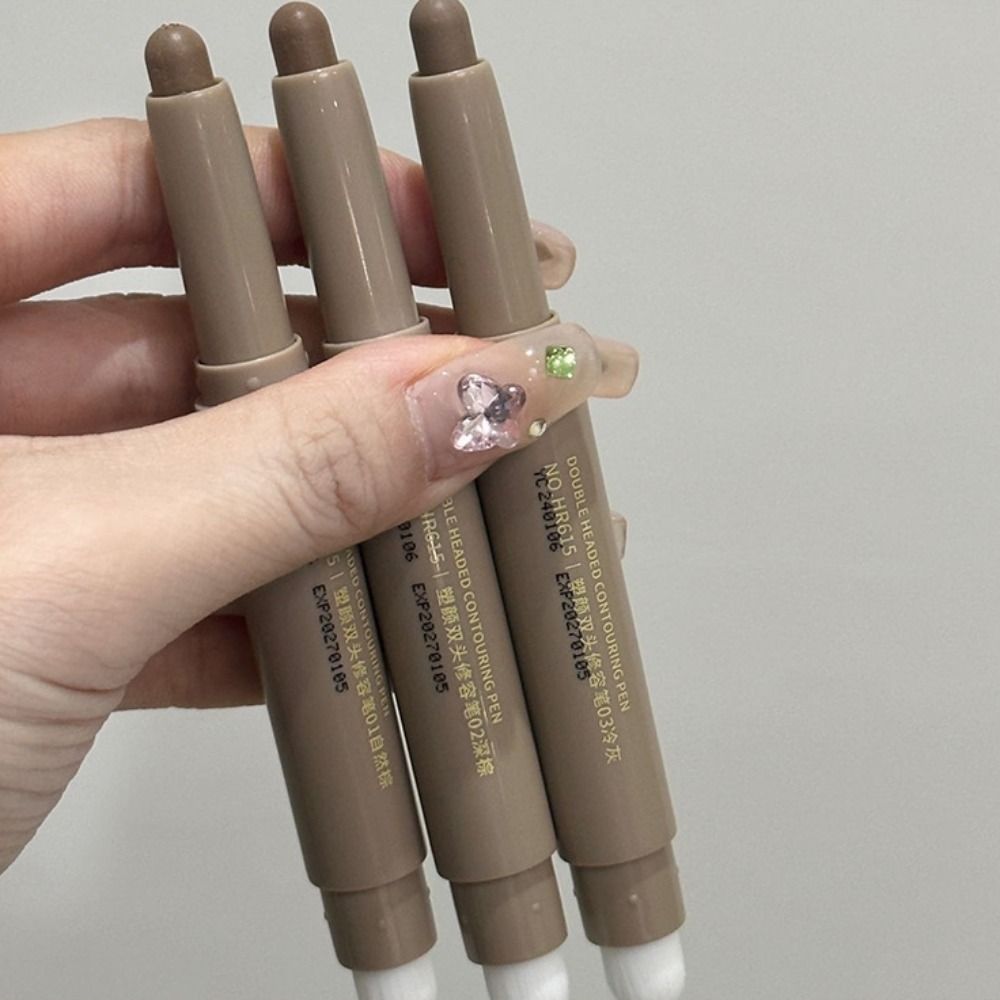 2 in 1 Contouring Makeup Pen 3D Face Nose Cosmetics New Nose Shadow for Girls Women