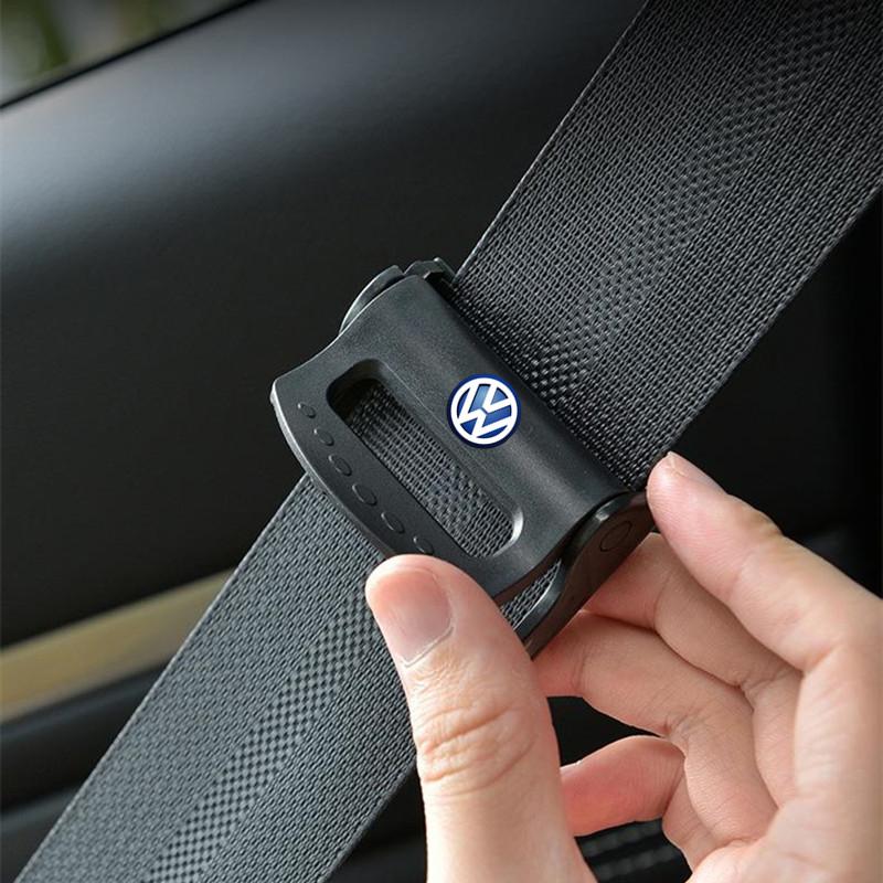 2026 Hot For VW VOLKSWAGEN 2PCS For Volkswagen Jetta Golf Polo Touran CC GTI Car Seatbelt Stopper Adjuster Clip Safety Seat Belt