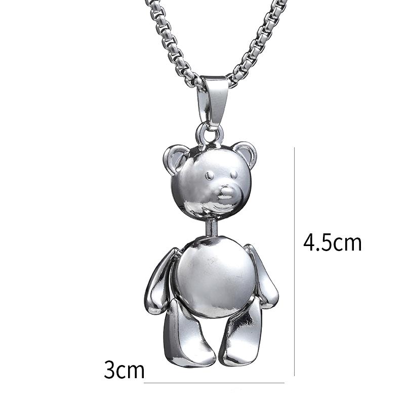 Jesus Cross Necklace Robot Dinosaur Pendant Fashion Charm Whale Screw Man Motorcycle Bear Sweater Chain Jewelry For Men Gifts