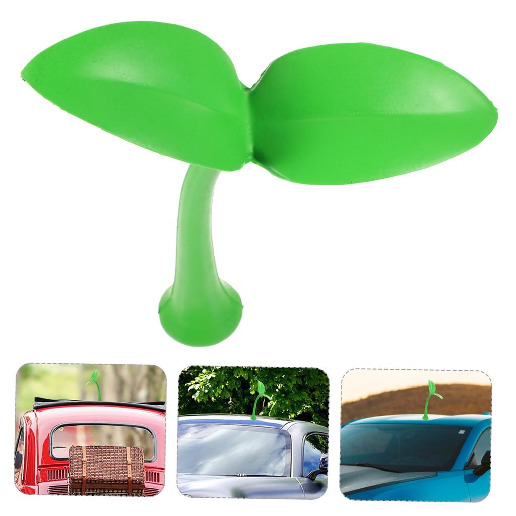 IMIKEYA 3D Car Roof Decoration Spout Sticker Durable Foam Bumper Decal Green Grass Universal Car Top Protection Cover
