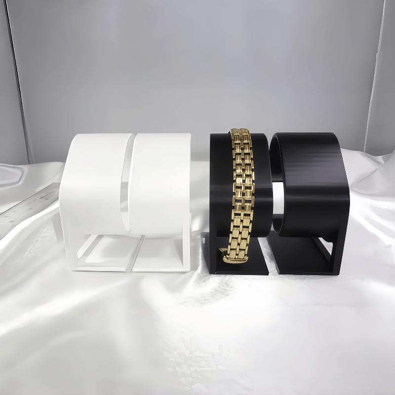 3D Printed Watch Stand Easy to Assemble Smooth Curved Design Stable Base Holder for Watch Storage Travel Use