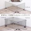 IRIS OHYAMA Pet Fence Pet Gate 90cm Width 90 X Height 40cm P-SPF-94 White/Width (Low Type)
