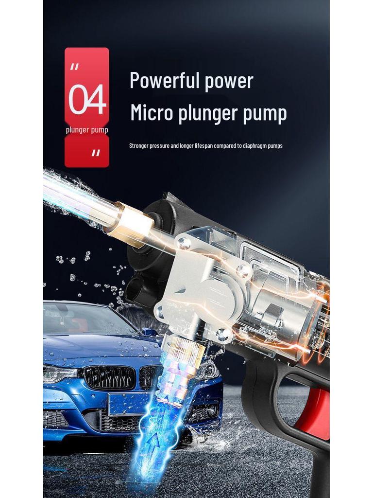 Cordless High-Pressure Rechargeable Car Wash Gun
