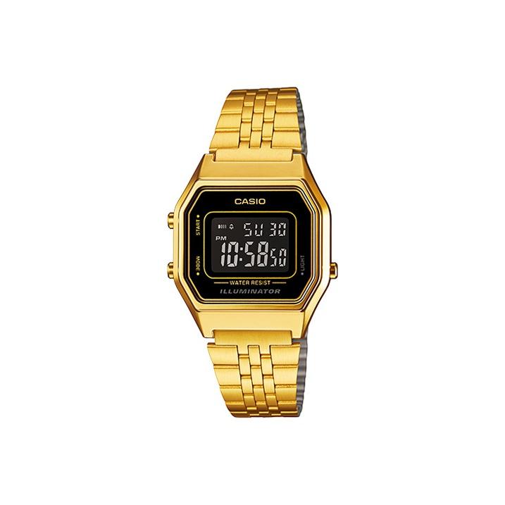 CASIO Men YOUTH Black Watch LA680WGA-1B LA680WGA-1B Gold Dial