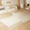 Large Area Rugs for Bedroom Cream Style Living Room Decoration Line Carpet Thick Plush Study Floor Mat Fluffy Soft Cloakroom Rug