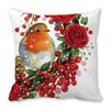 Christmas Theme  Atmosphere Printed Pattern Cushion Cover Home Living Room Sofa Decorative Pillow   45x45cm