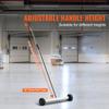 SucceBuy Rolling Magnetic Sweeper with Wheels Push-Type Magnetic Pick Up Sweeper Large Magnet Pickup Lawn Sweeper Easy Cleanup