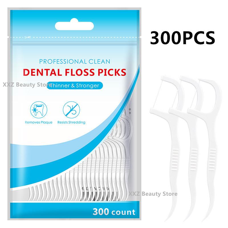 50/150/300PCS Dental Floss Dental Floss Picks Clean Between Teeth Interdental Brush Toothpick Floss Picks Oral Hygiene Care