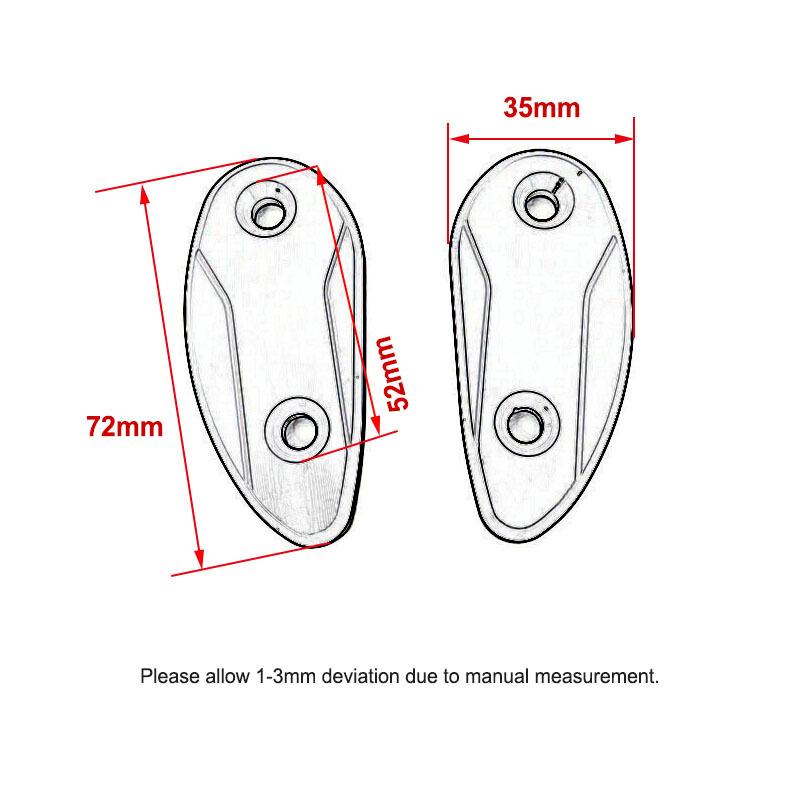 For Honda CBR1000RR Rearview Mirror Hole Cover CBR1000 RR 2020 2021 2022 2023 Motorcycle Windscreen Driven Mirror Eliminator Cap