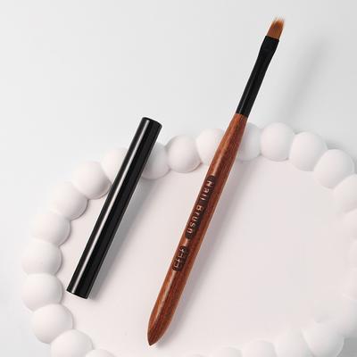 Sandal Ağacı UV Jel Oje Nail Art Ombre Boyama Kalemi Kapaklı Detay Fırçası Kalın Çizim Fırçası Yüksek Kaliteli Manikür Aleti
