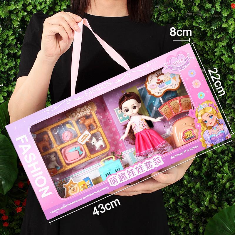 Princess Doll Gift Box Set: Dress-Up Barbie Doll Toys for Girls