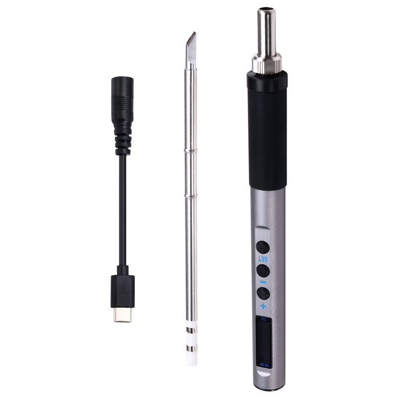 A20F-65W CNC Metal Body Temperature Adjustable Solder Welding Station Fast Heating Portable Soldering Iron