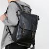 Reißverschluss Leder Rucksack Retro Leder Rucksack Computer Große Kapazität Reise Tasche Hohe Qualität Rucksack