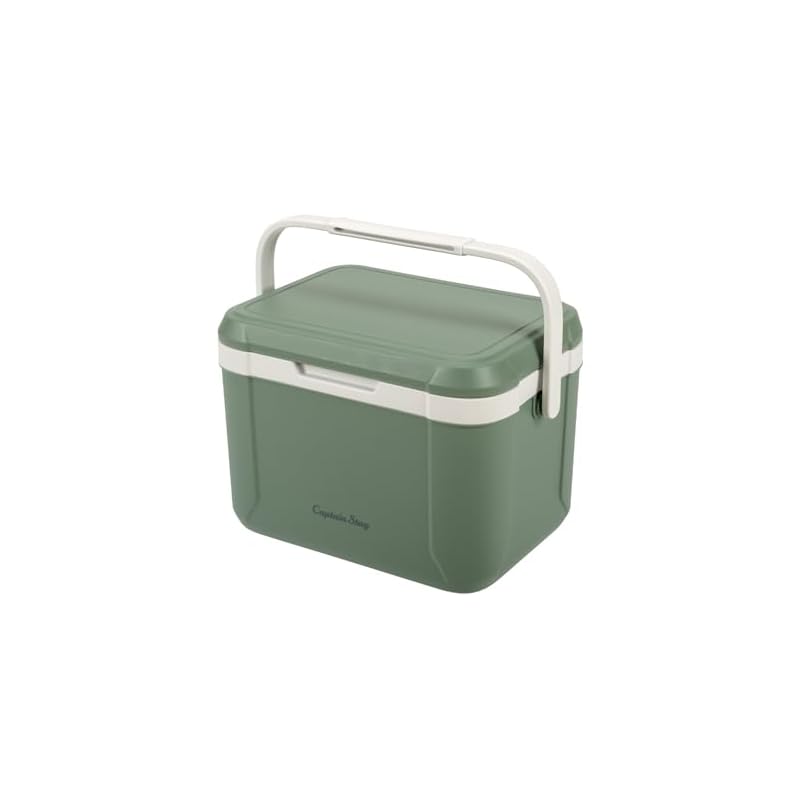 Captain Stag Cooler Box, 5.2L Capacity, Almond Green, CS Charmant UE-102