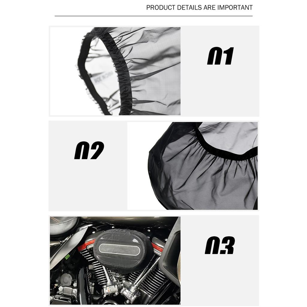 Motorrad-Luftfilter-Regensocken-Schutzhülle, wasserdicht, passend für Sportster Touring Softail Dyna, Luftfilterabdeckung