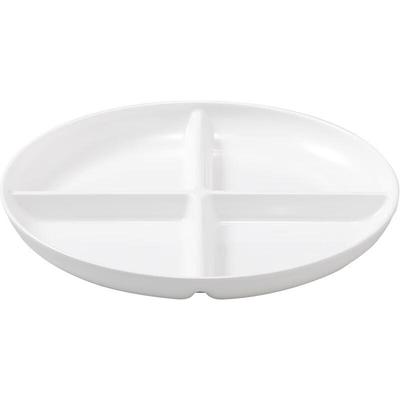 Four-Compartment Melamine Divided Dinner Plate