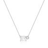 Women 18K Gold Plated Square Oval Heart Green Crystal Cubic Zirconia Dainty Choker Necklace New Fashion Gold Necklaces for Lady