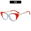 Anti -Blue Light Metal Comfortable Color Cat Eye Eyeglasses Frame Women Vintage Spring Hinge Optical Frame Computer Glasses