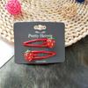 2PCS New Cute Sparkling Strawberry Kids Hairpins Children Headwear Baby Hair Clips Headdress Girls Hair Accessories