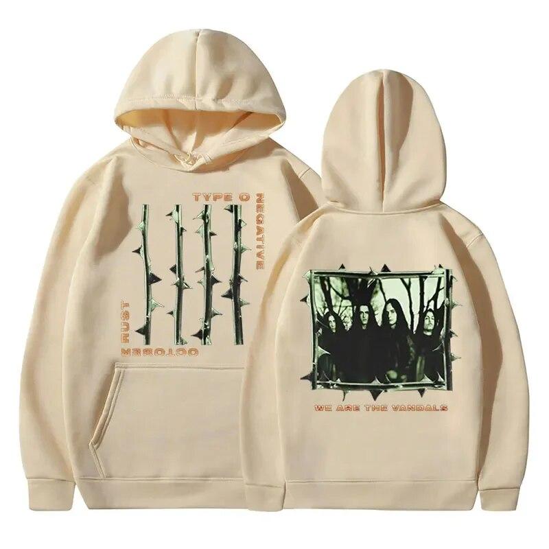 

2023 Type O Negative October Rust Hoodie Gothic Metal Rock Band Світшот Унісекс Вінтажні хіп-хоп Оверсайз толстовки з довгими рукавами Унісекс M