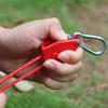 Ratchet Grow Light Tent Rope Clip Hangers Camping Awnings Tent Rope Tent Fixed Buckle Pulley Tensioner with Carabiner
