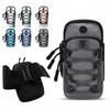 Double Zipper Sports Arm Bag Reflective Cord Trim Wrist Pouch Wear-Resistant Phone Armband  Fitness