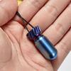 Portable Titanium Alloy Mini Seal Medicine Bottle Portable Waterproof Pill Box Canister Key Chain Home Carry Storage Tool