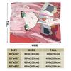 Zero Two 002 DARLING In The FRANXX Fuzzy Blankets Sexy Girl Creative Throw Blanket for Home 125*100cm Lightweight