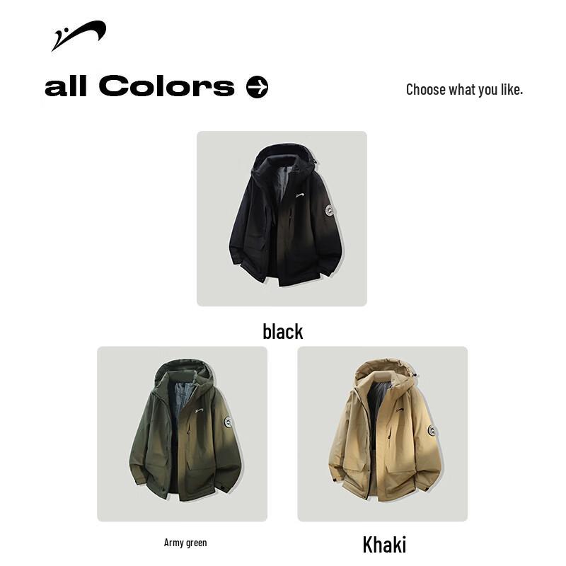 Guirenniao Men's Graphene Hooded Winter Workwear Padded Jacket